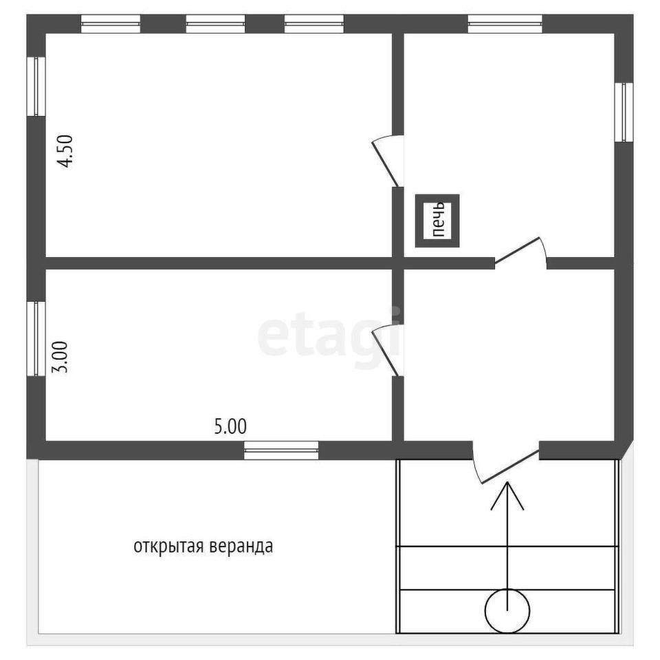 дом р-н Котласский рп Приводино Приводинское городское поселение, Песчаная улица, 18 фото 16