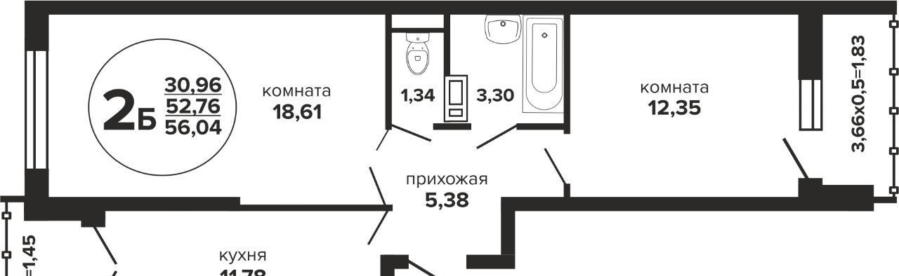 квартира г Краснодар р-н Прикубанский Музыкальный ул им. Дунаевского И.И. фото 1