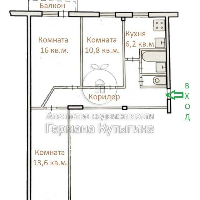 квартира г Волгоград ул им. Ломакина 5а городской округ Волгоград фото 2