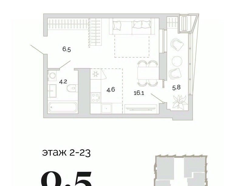 квартира г Пенза р-н Первомайский проезд Свердлова 2-й 4 фото 1