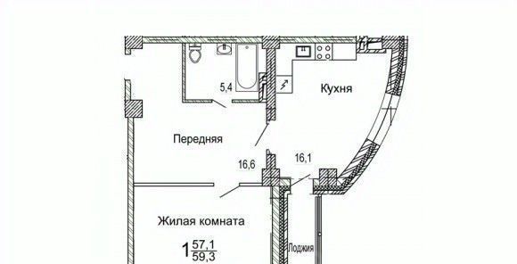 квартира г Владивосток п Трудовое ул Мандельштама 7к/1 фото 1