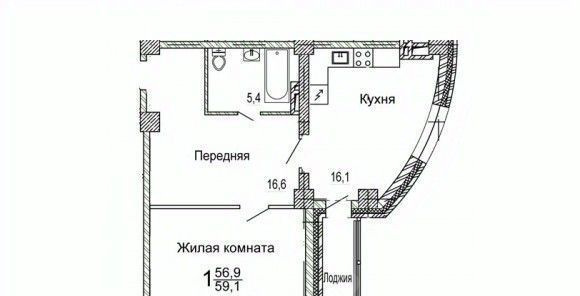 квартира г Владивосток п Трудовое ул Мандельштама 7к/1 фото 1