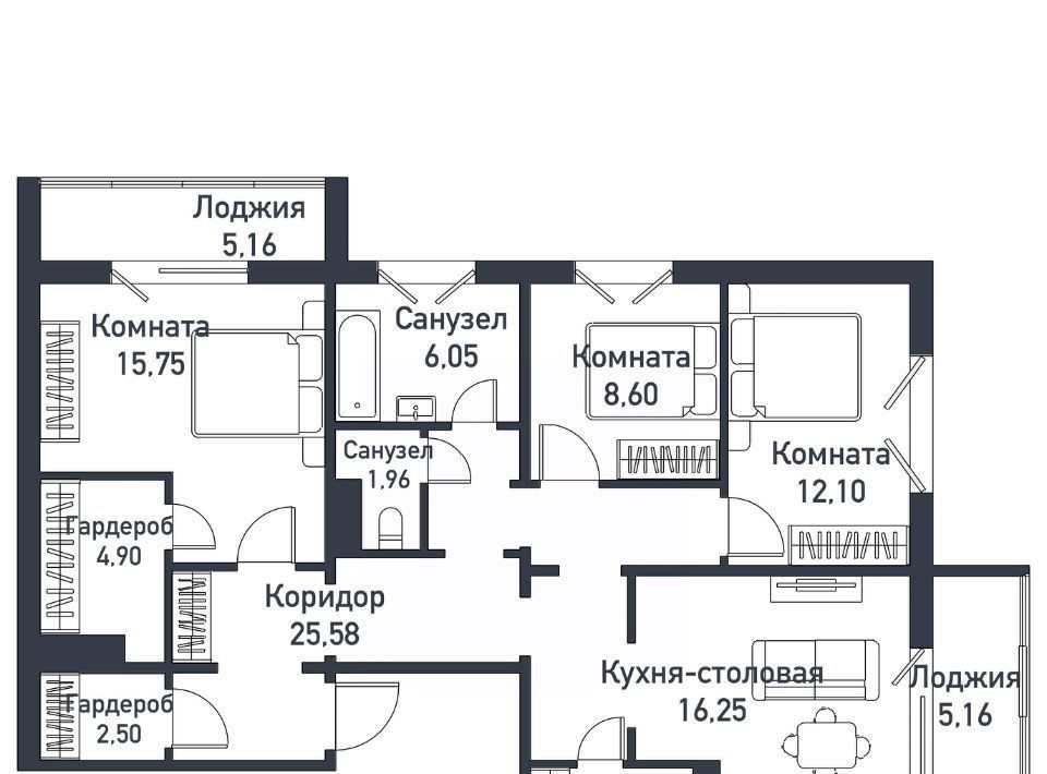 квартира р-н Сосновский п Пригородный ул Ласковая 26 Кременкульское с/пос фото 1