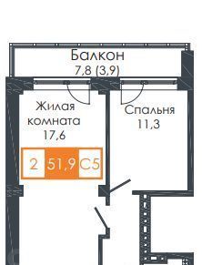 квартира г Красноярск р-н Советский Солнечный жилрайон, 5-й мкр фото 1