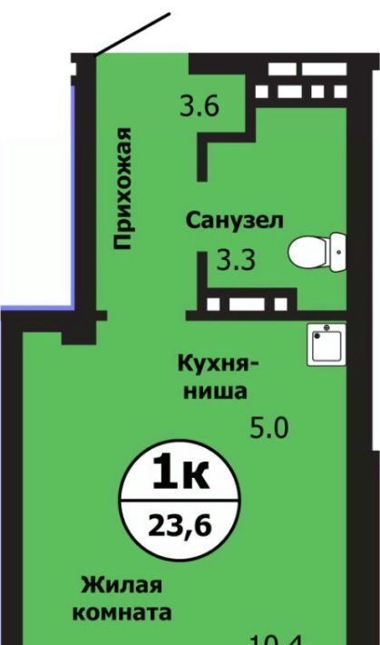 квартира г Красноярск р-н Свердловский ул Лесников 43б фото 1