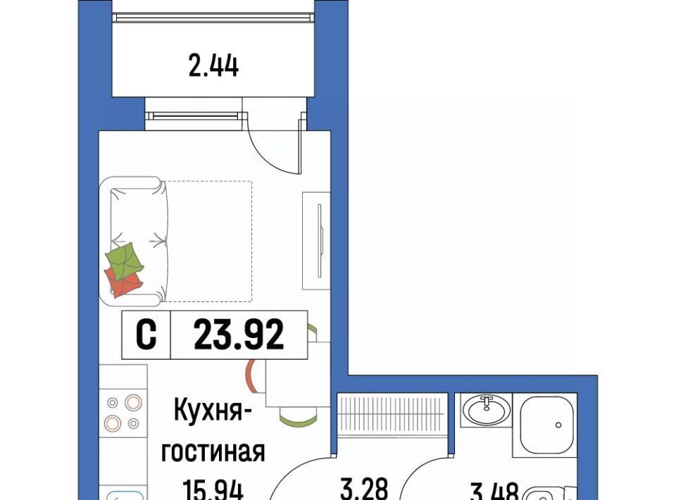 квартира р-н Всеволожский г Мурино ЖК «Урбанист» Девяткино фото 1
