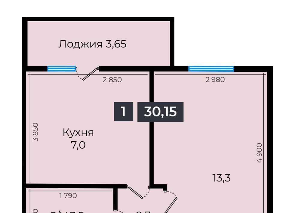 квартира г Ставрополь р-н Промышленный ул Южный обход 53в фото 1