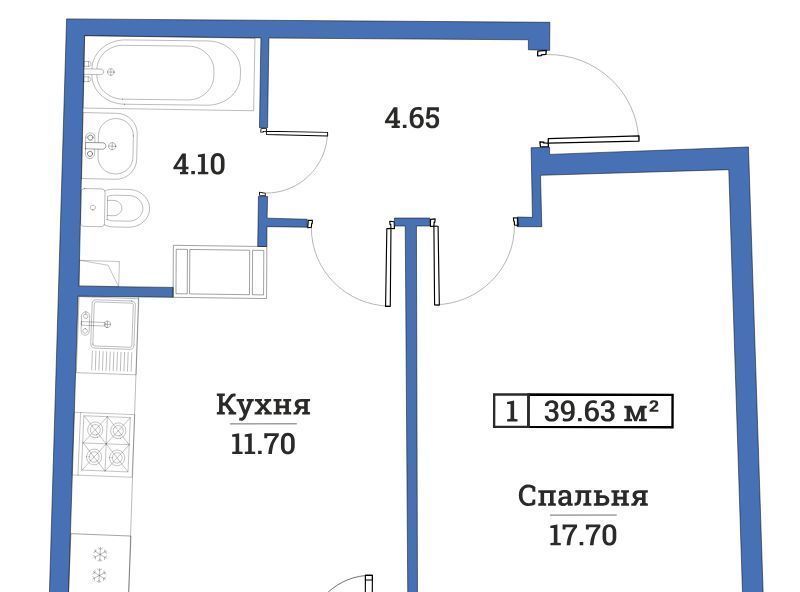 квартира р-н Всеволожский г Мурино пр-кт Авиаторов Балтики 25 Девяткино фото 1