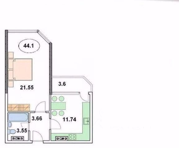 квартира р-н Анапский г Анапа ул Рождественская 55к/1 городской округ Анапа фото 2