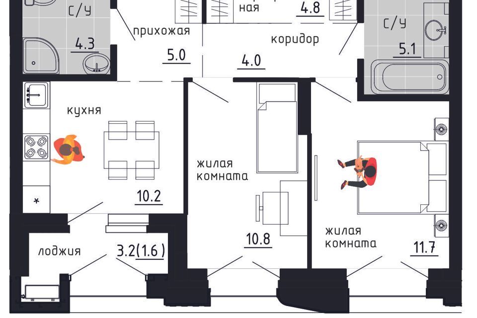 квартира г Пермь ул Газеты Звезда 5 городской округ Пермь фото 1