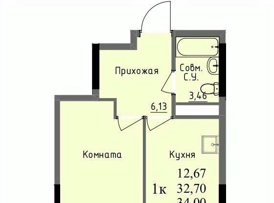 квартира г Ижевск р-н Первомайский проезд Ключевой 23а Поселок фото 1