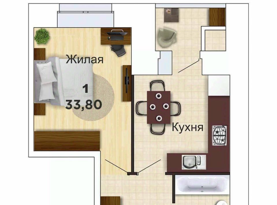 квартира г Рязань р-н Октябрьский мкр Олимпийский городок 8 фото 1
