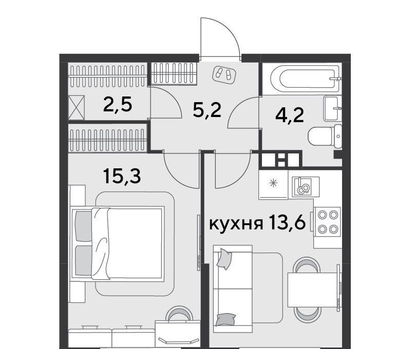 квартира г Краснодар р-н Центральный фото 2