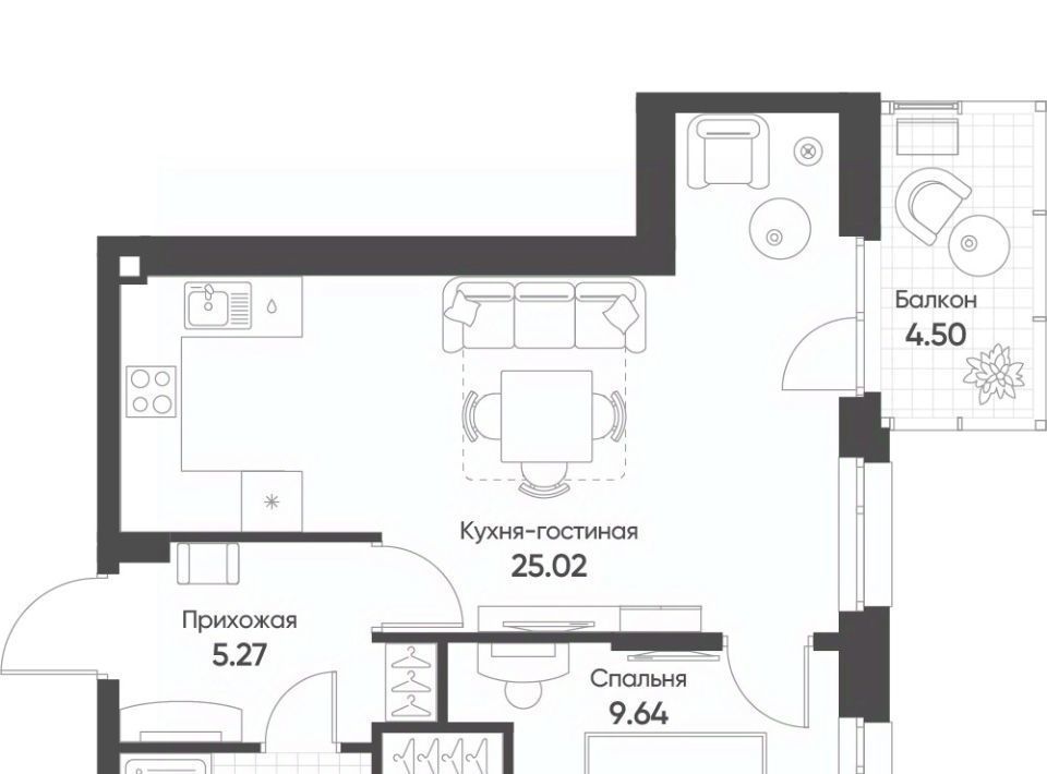 квартира г Казань Козья слобода ул Гаврилова 5вк/2 фото 1