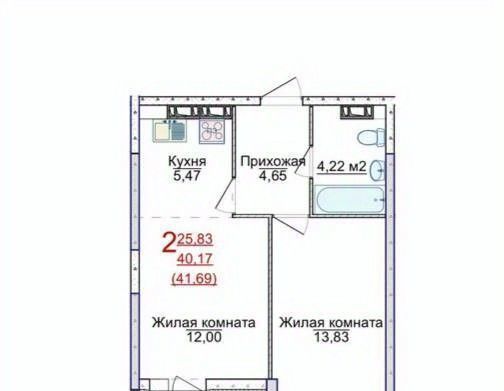 квартира г Ярославль р-н Фрунзенский ЖК «АЭРОПАРК» фото 1