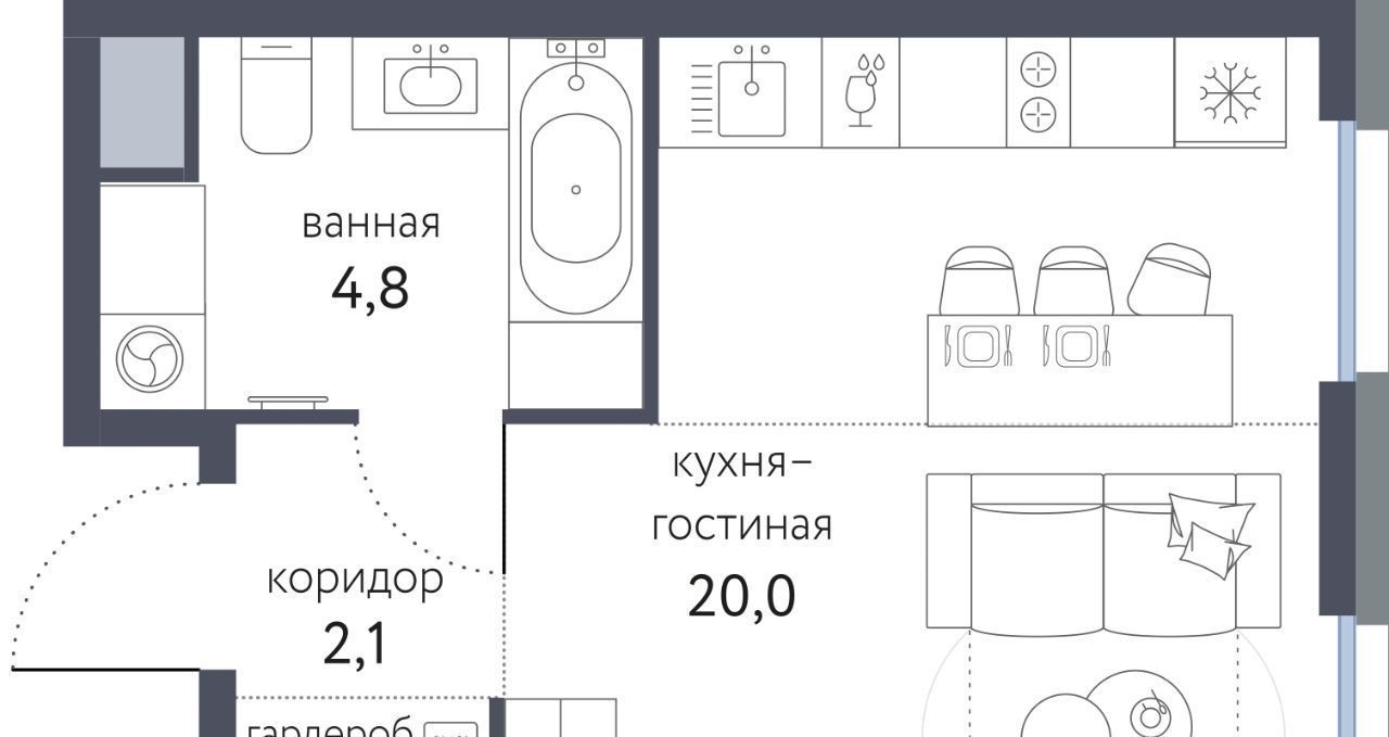 квартира г Москва метро Бульвар Рокоссовского ЖК «Сиреневый парк» фото 1