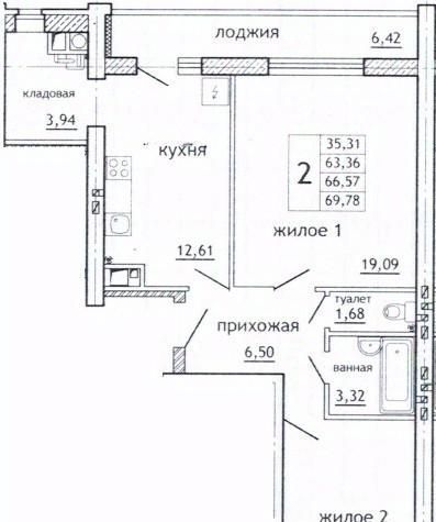 квартира р-н Смоленский д Алтуховка ул Олимпийская 6 Козинское с пос фото 1