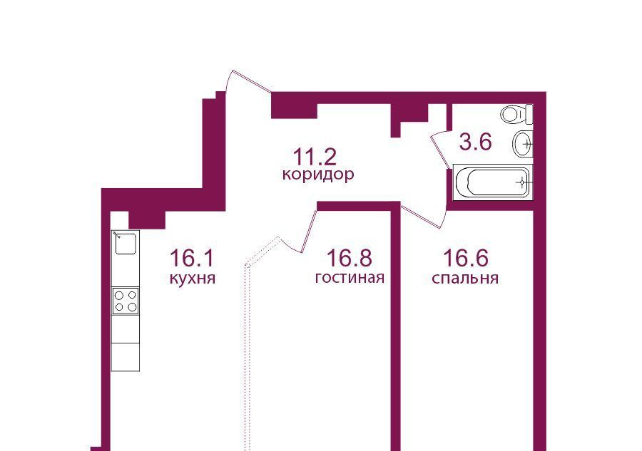 квартира г Иркутск р-н Правобережный мкр Топкинский ЖК «Видный-3» фото 1