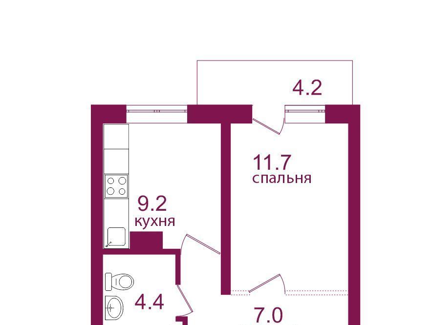 квартира г Иркутск р-н Правобережный мкр Топкинский ЖК «Видный-3» фото 1