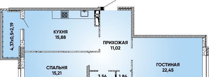 квартира г Краснодар р-н Прикубанский Достояние мкр фото 1