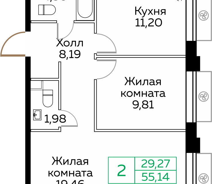 квартира г Мытищи пр-кт Новомытищинский 4а городской округ Мытищи фото 1