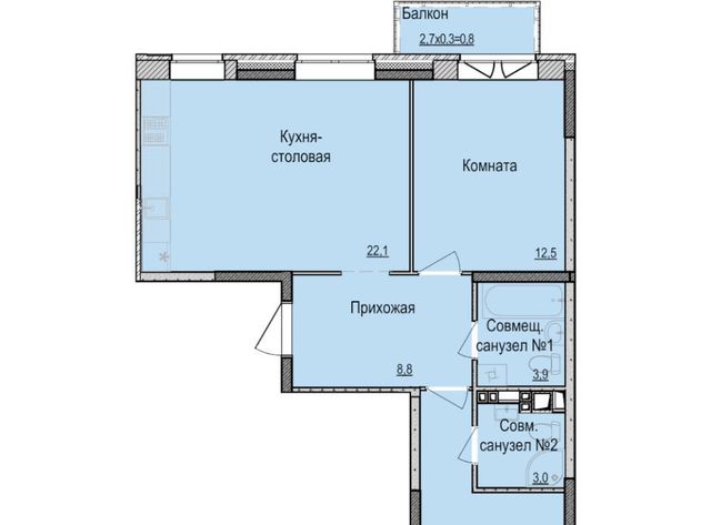 р-н Индустриальный ЖК «Скандинавия» 7 жилрайон, 3-й мкр фото