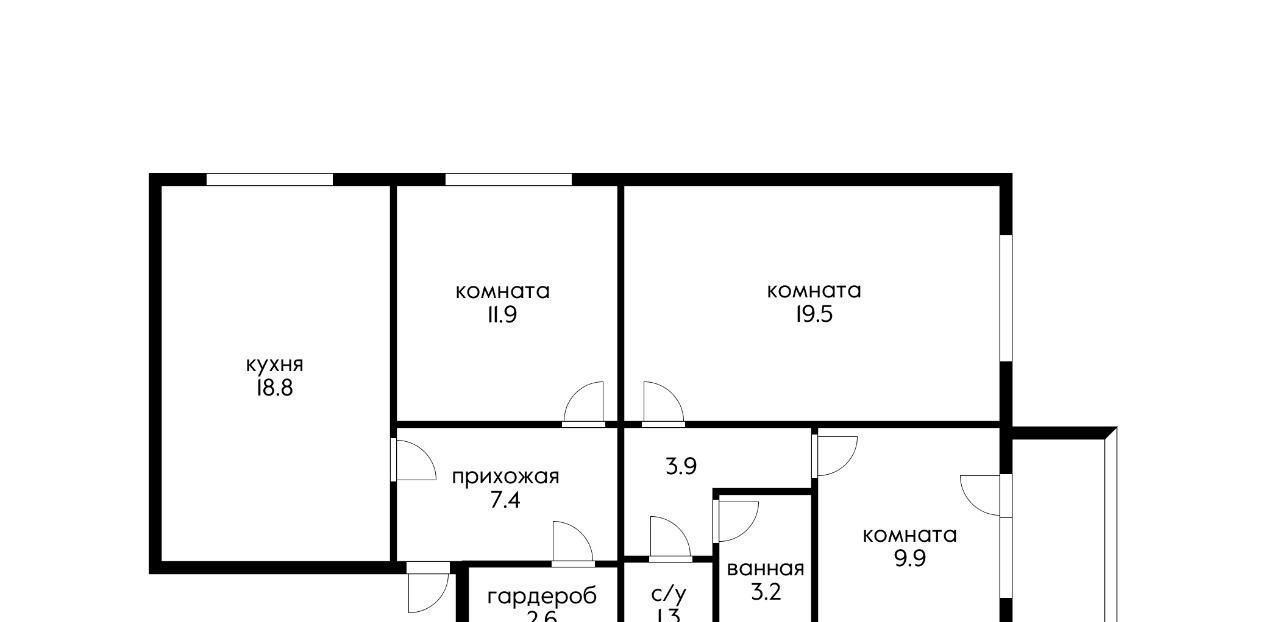 квартира г Краснодар р-н Прикубанский ул им. Героя Аверкиева А.А. 16 фото 17