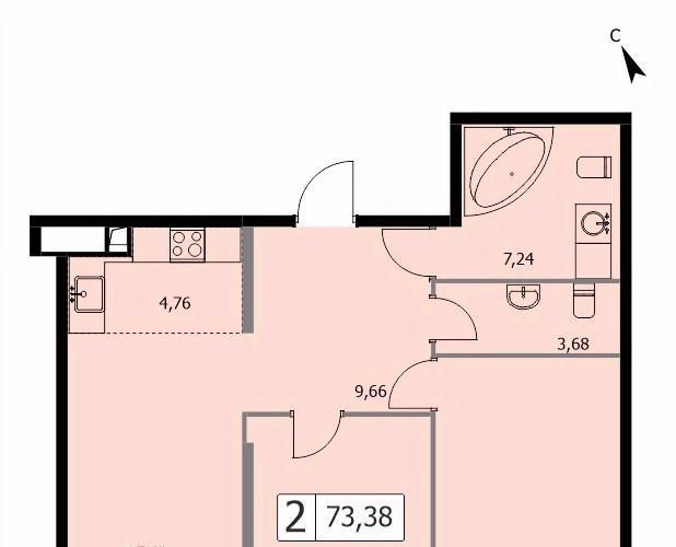 квартира г Москва метро Бульвар Рокоссовского ул 3-я Гражданская 35к/2 фото 1