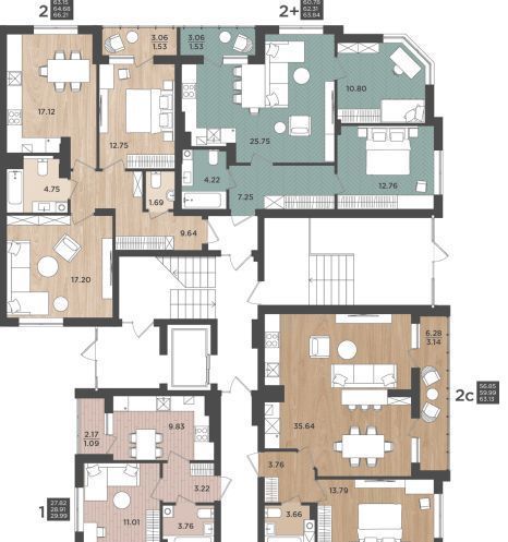 квартира г Калининград р-н Московский ул Интернациональная 18 фото 2
