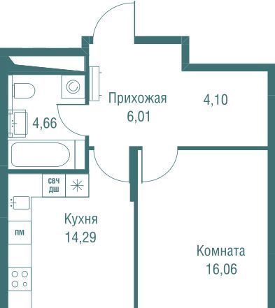 квартира г Одинцово ЖК «Одинбург» Одинцово фото 2