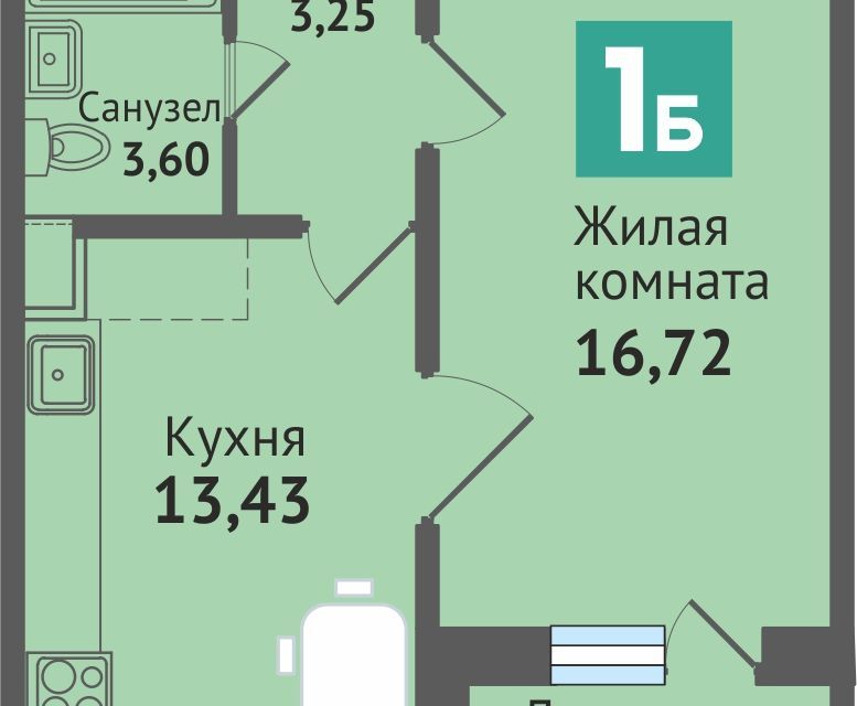 квартира р-н Медведевский пгт Медведево ул Дмитрия Средина 7 фото 1