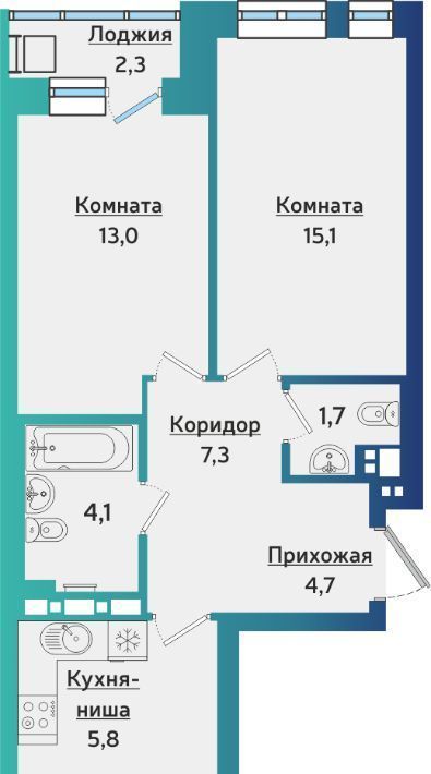 квартира г Ижевск р-н Индустриальный ул Васнецова 38 фото 1