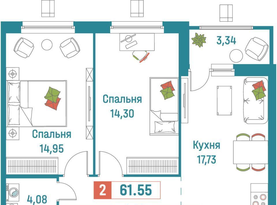 квартира р-н Всеволожский г Мурино ЖК «Графика» Девяткино фото 1