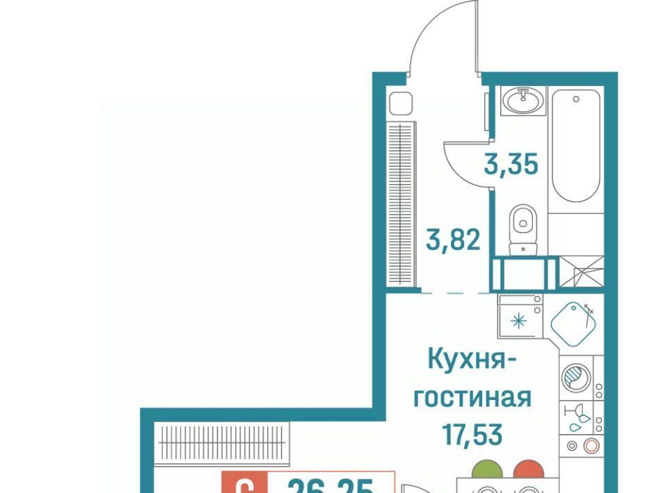 квартира р-н Всеволожский г Мурино ЖК «Графика» Девяткино фото 1