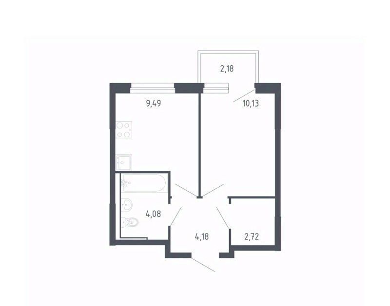 квартира г Тюмень р-н Ленинский ЖК «Чаркова 72» 1/3 фото 1