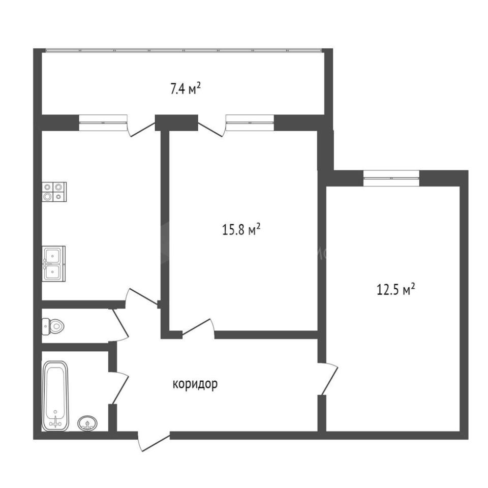 квартира г Тюмень ул Холодильная 625048 136к 1 фото 19