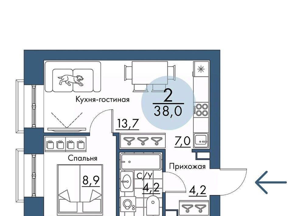 квартира г Красноярск р-н Свердловский Пашенный фото 1