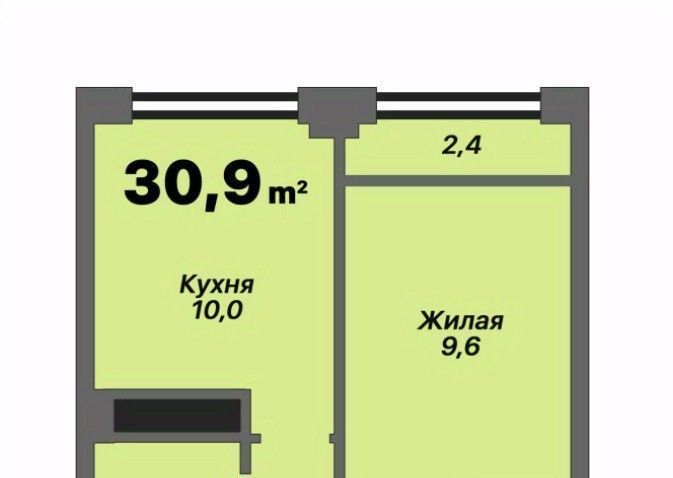 квартира р-н Тахтамукайский пгт Яблоновский ул Тургеневское шоссе 1гк/1 фото 1