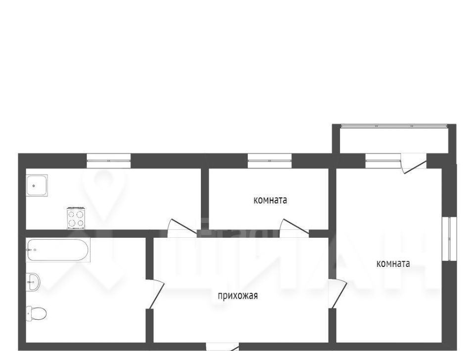 квартира г Абакан ул Итыгина 3 фото 2