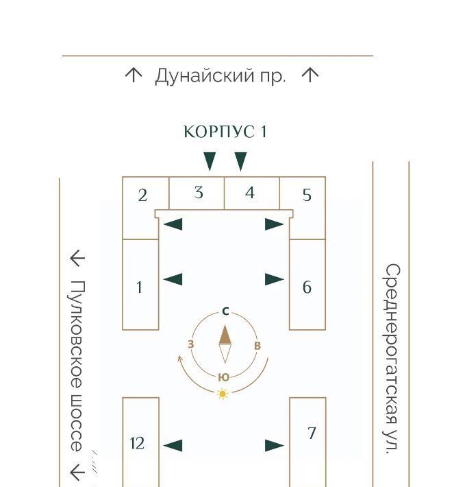 квартира г Санкт-Петербург ЖК «Триумф Парк» Звездная, Звездное муниципальный округ фото 3