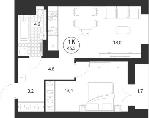 квартира г Тюмень ул разведчика Кузнецова 16 фото 5