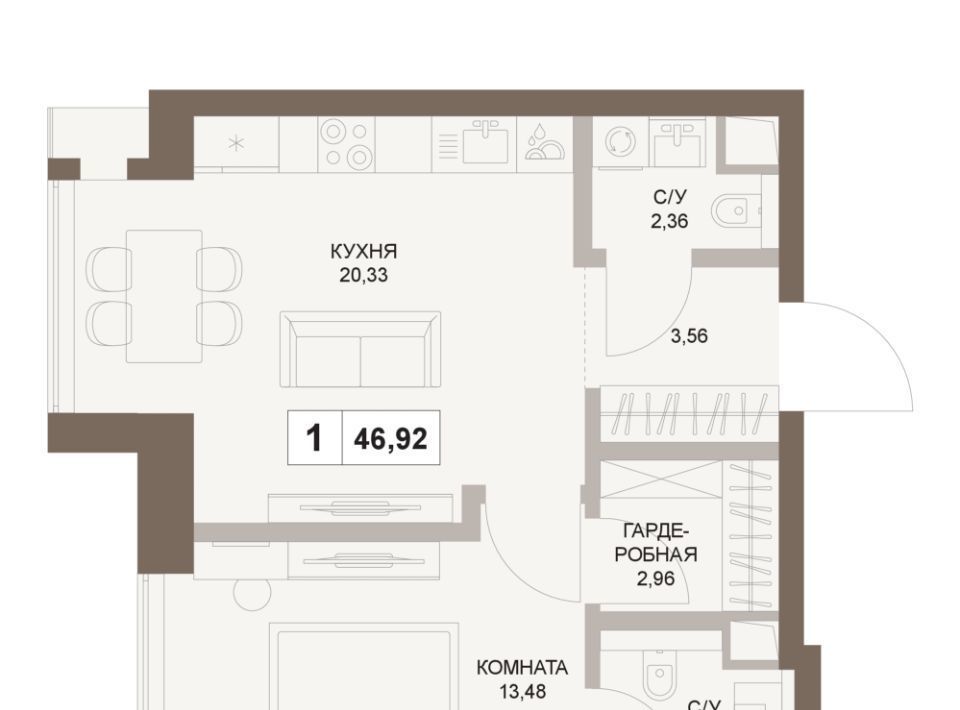 квартира г Москва метро Площадь Гагарина 5-й Донской проезд, вл 21к 6 фото 1