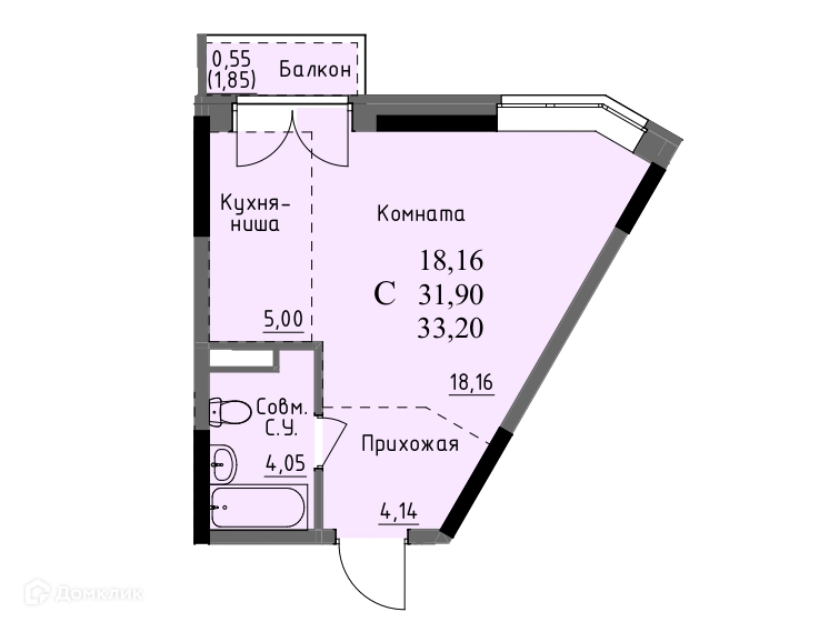 квартира г Ижевск проезд Ключевой 23а городской округ Ижевск, Посёлок фото 1