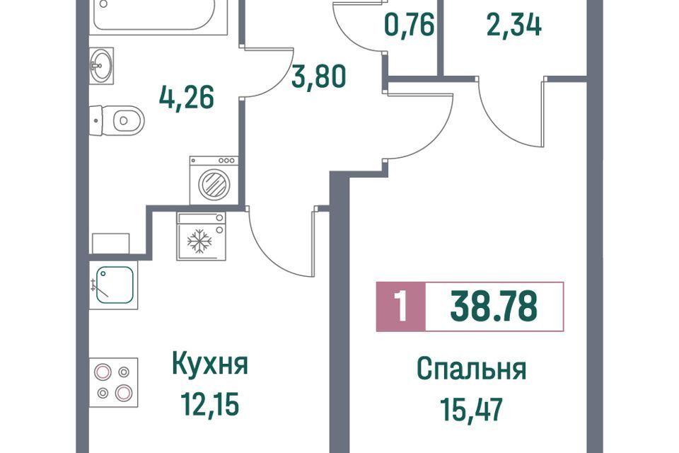 квартира р-н Всеволожский г Мурино жилой комплекс Фотограф фото 1