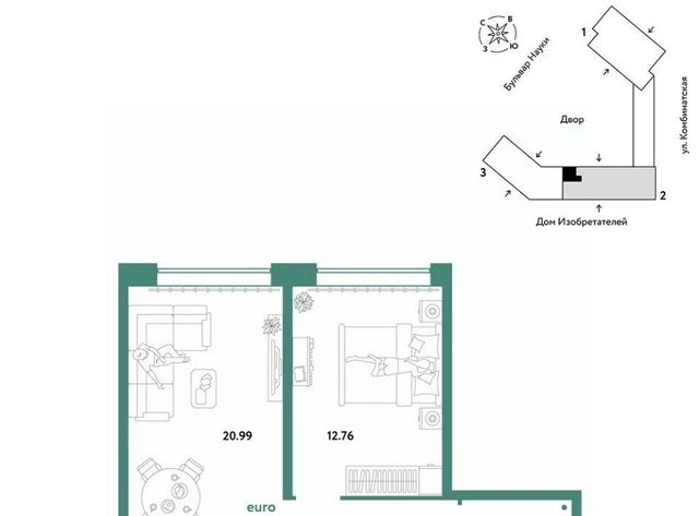 р-н Калининский ул Комбинатская 16к/1 фото