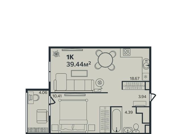 квартира р-н Центральный дом 10к/2 фото