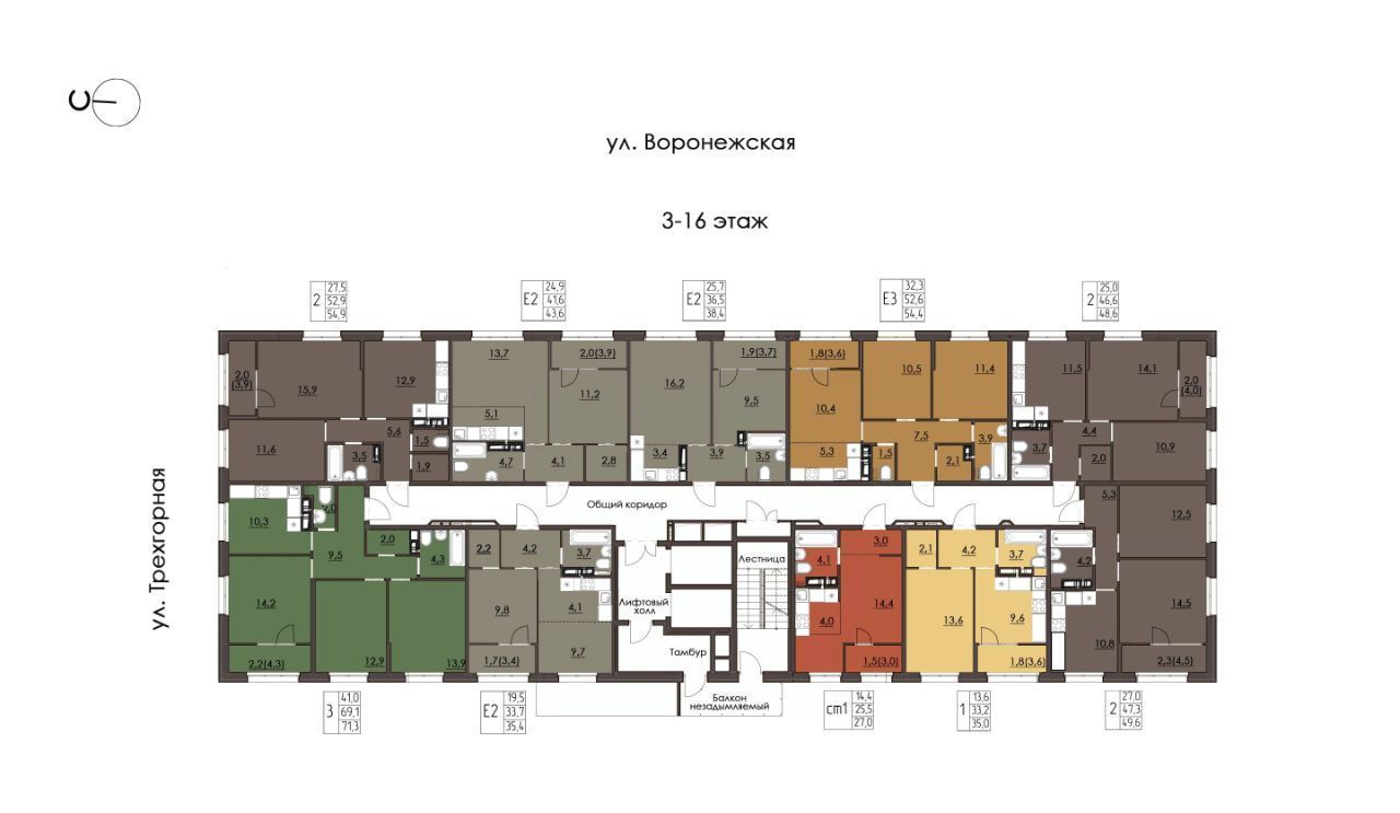 квартира г Хабаровск р-н Краснофлотский ул Воронежская 161 фото 4