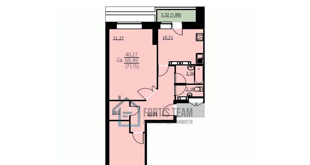 квартира г Ярославль р-н Заволжский ул Красноборская 38к/3 фото 2