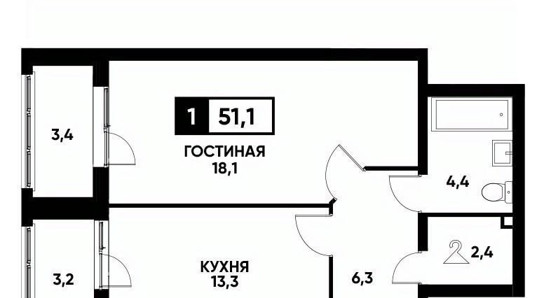 квартира г Ставрополь р-н Промышленный ул Андрея Голуба 16к/3 фото 1