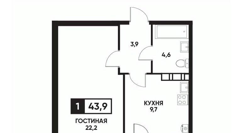 квартира г Ставрополь р-н Промышленный ул Андрея Голуба 16 фото 1